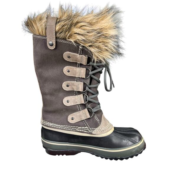 Sorel Women’s Joan Of Arctic Brown Suede Winter Boot Size US 6 - Picture 4 of 10
